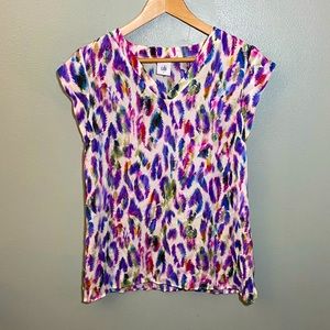 Feather Print Blouse